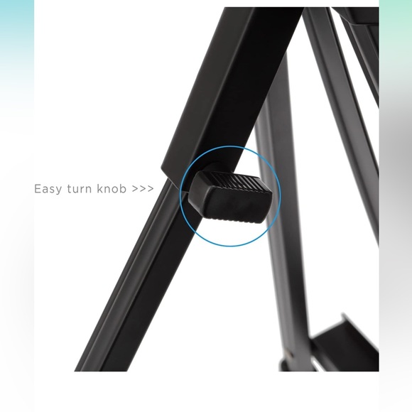 SoHo Urban Artist Black Aluminum Tabletop Ease - Picture 3 of 14